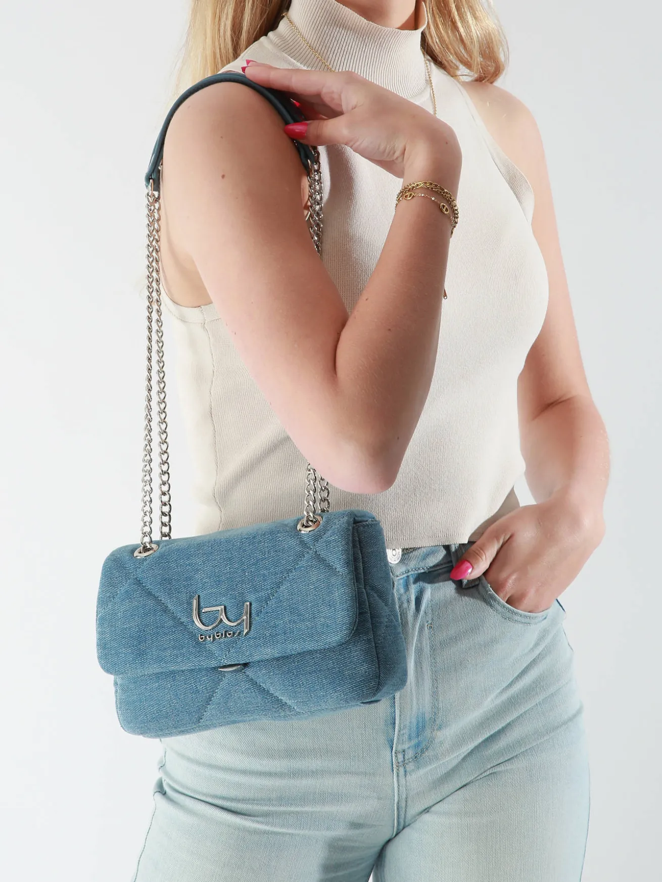 Sac bandoulière Dorado denim BY BYBLOS