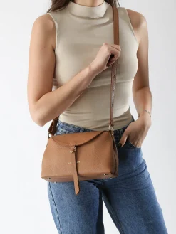 Sac bandoulière Dune gaia cuir LANCASTER