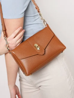 Sac bandoulière Foulonne double cuir Foulonne double cuir LANCASTER