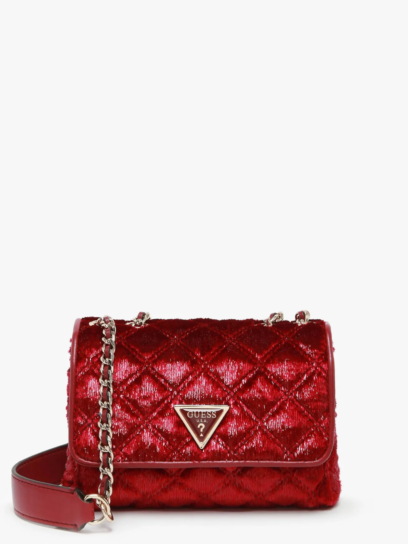 Sac bandoulière Giully velours GUESS