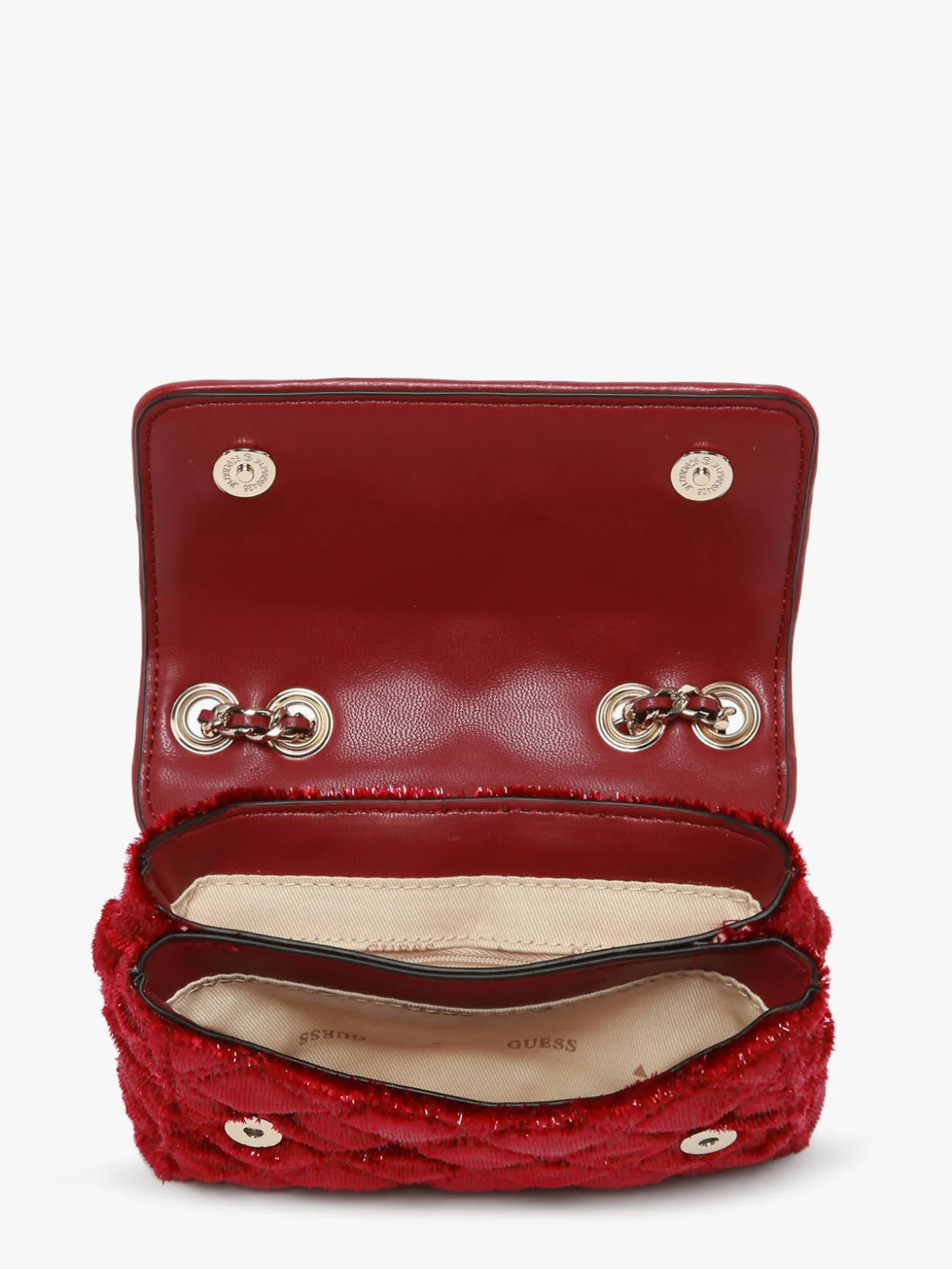 Sac bandoulière Giully velours GUESS