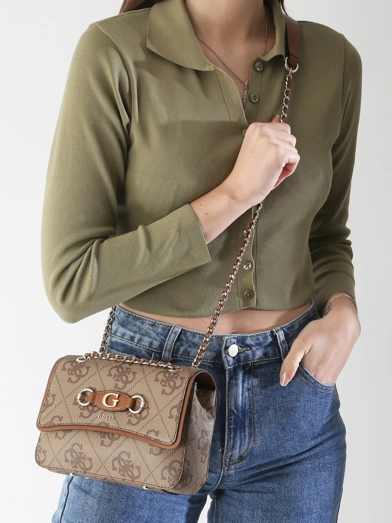 Sac bandoulière Izzy polyurethane GUESS