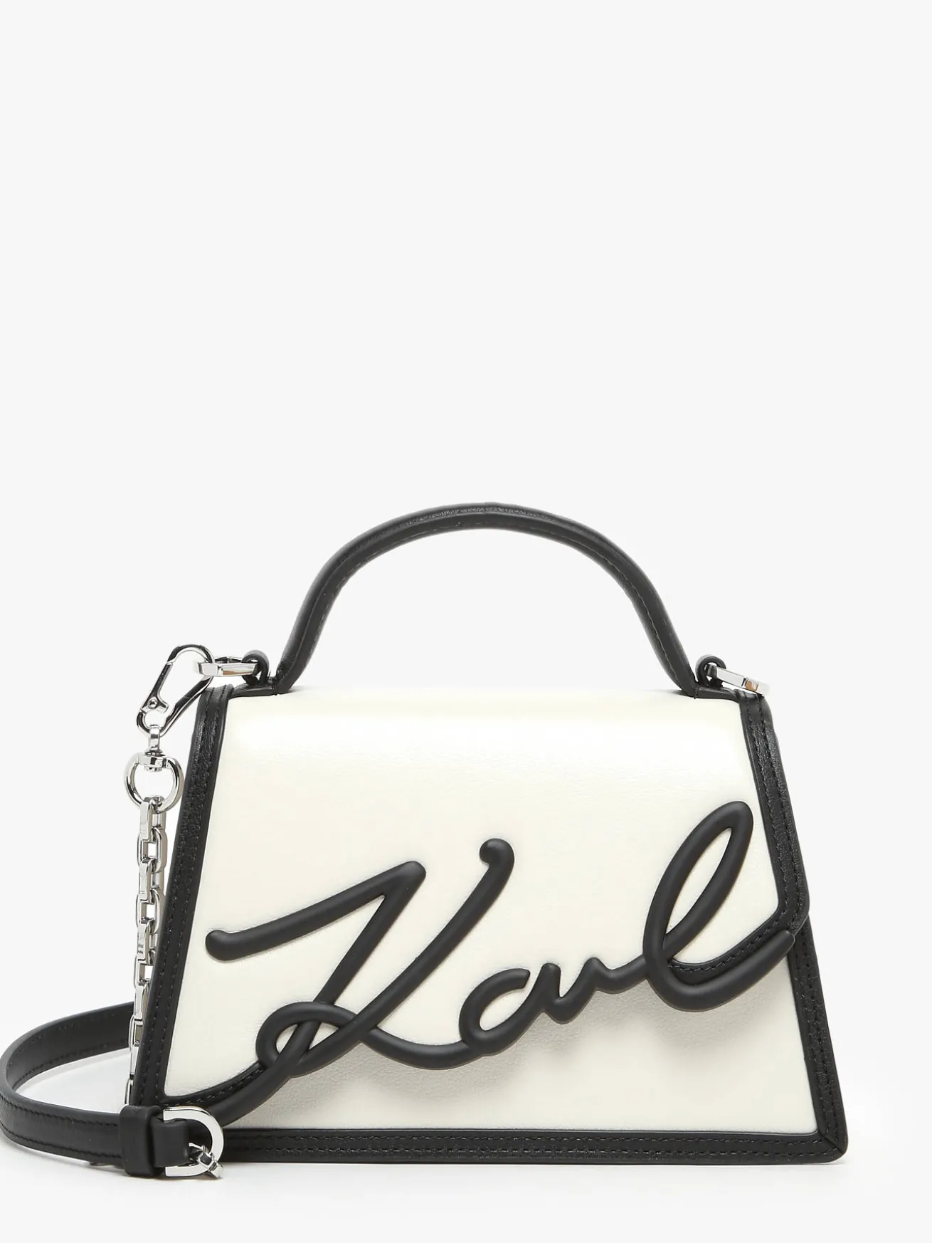 Sac bandoulière K signature cuir KARL LAGERFELD
