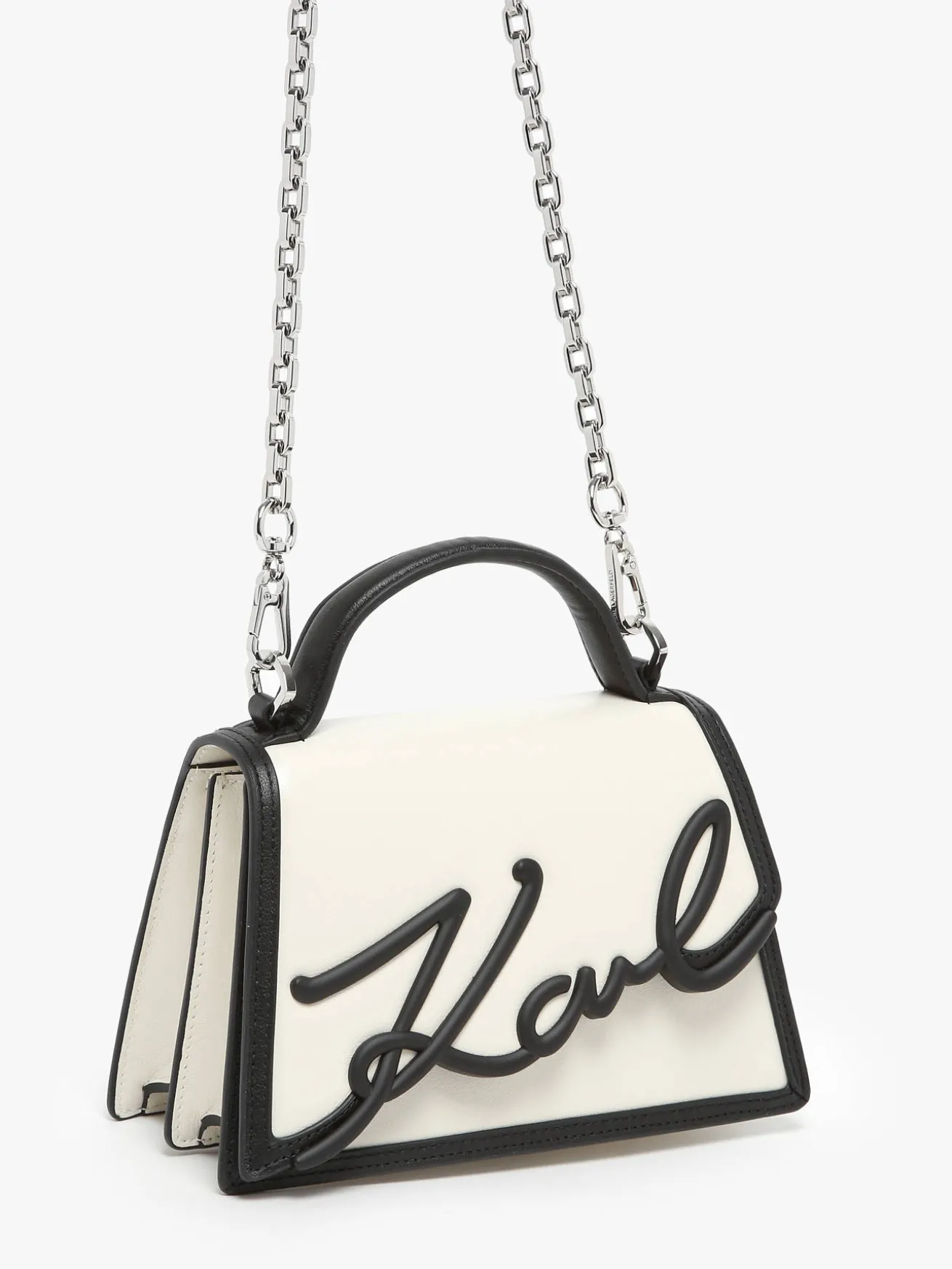 Sac bandoulière K signature cuir KARL LAGERFELD
