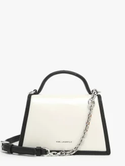 Sac bandoulière K signature cuir KARL LAGERFELD