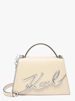 Sac bandoulière K signature cuir KARL LAGERFELD