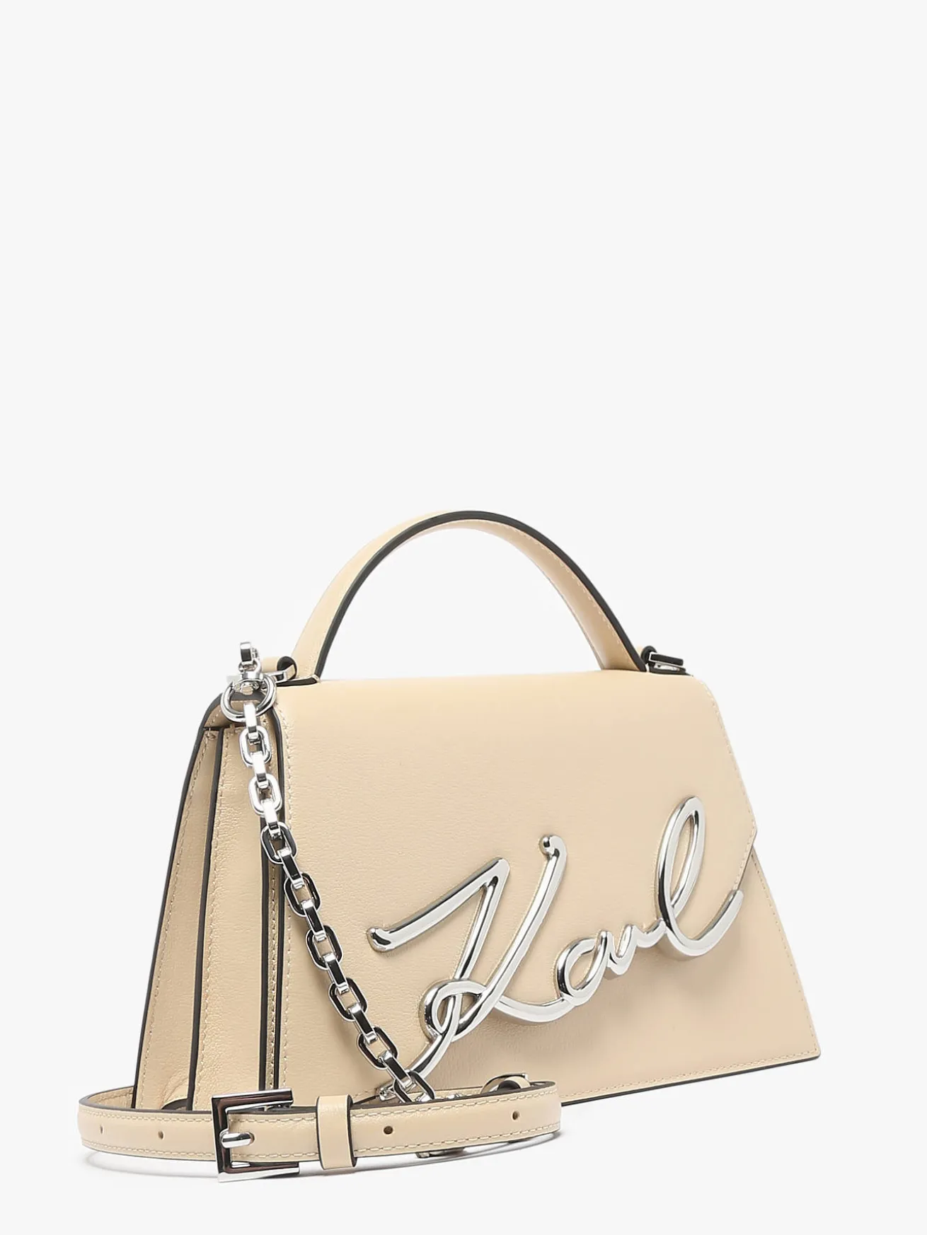 Sac bandoulière K signature cuir KARL LAGERFELD