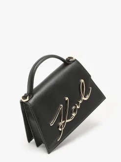 Sac bandoulière K signature cuir KARL LAGERFELD