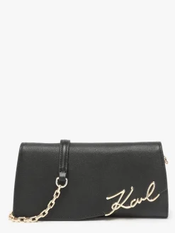 Sac bandoulière K signature cuir KARL LAGERFELD