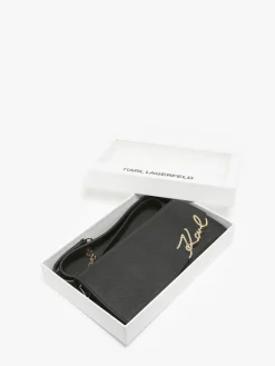 Sac bandoulière K signature cuir KARL LAGERFELD