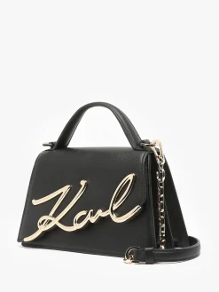 Sac bandoulière K signature cuir KARL LAGERFELD