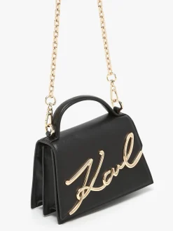 Sac bandoulière K signature cuir KARL LAGERFELD