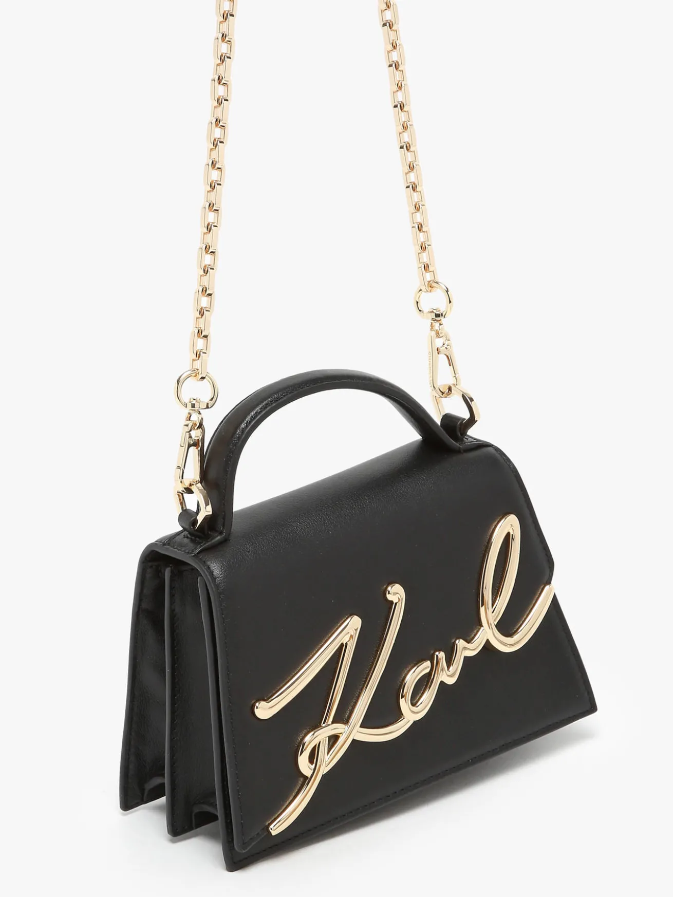 Sac bandoulière K signature cuir KARL LAGERFELD