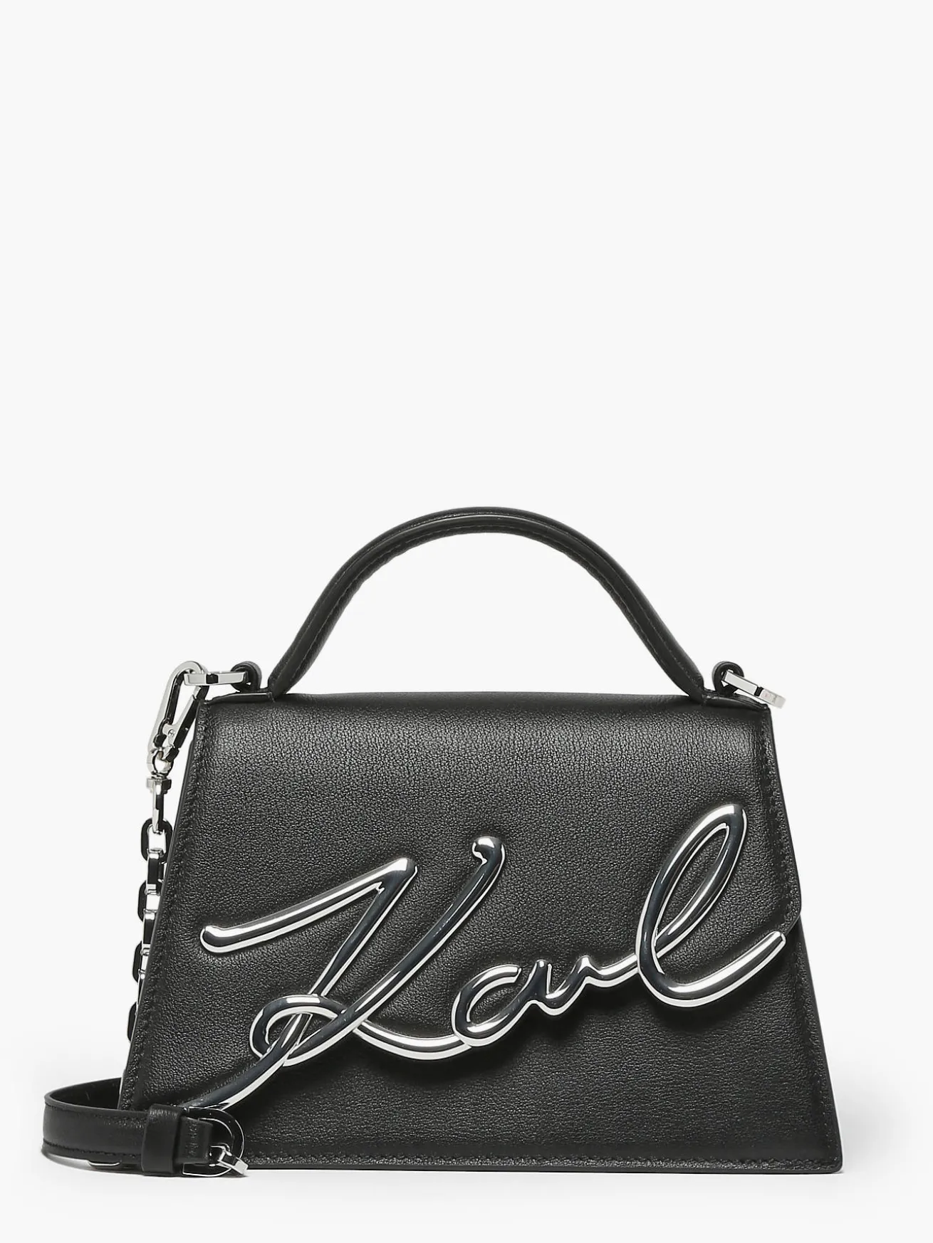 Sac bandoulière K signature cuir KARL LAGERFELD
