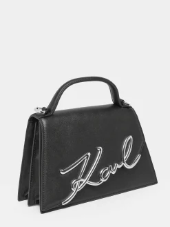 Sac bandoulière K signature cuir KARL LAGERFELD