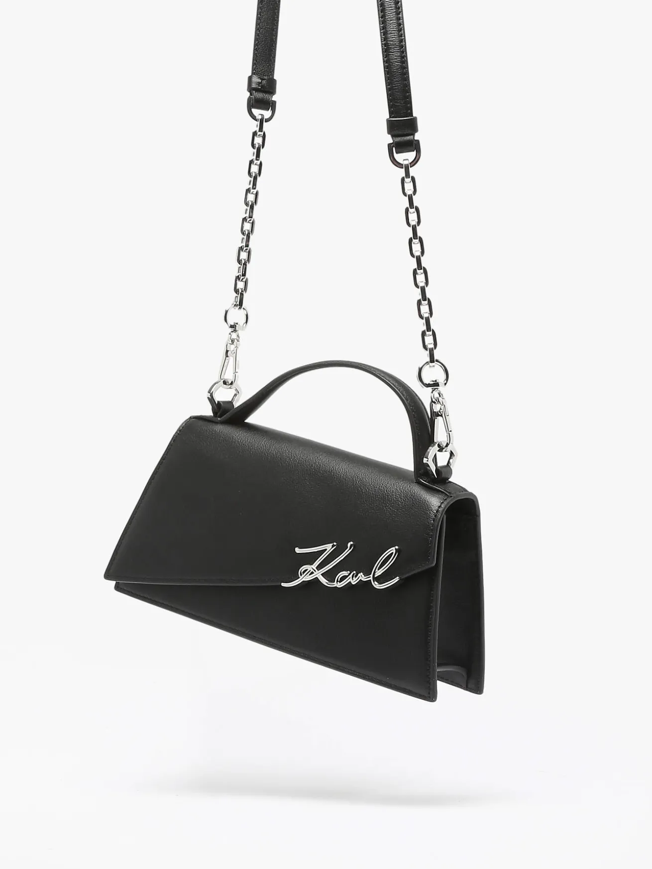 Sac bandoulière K signature cuir KARL LAGERFELD