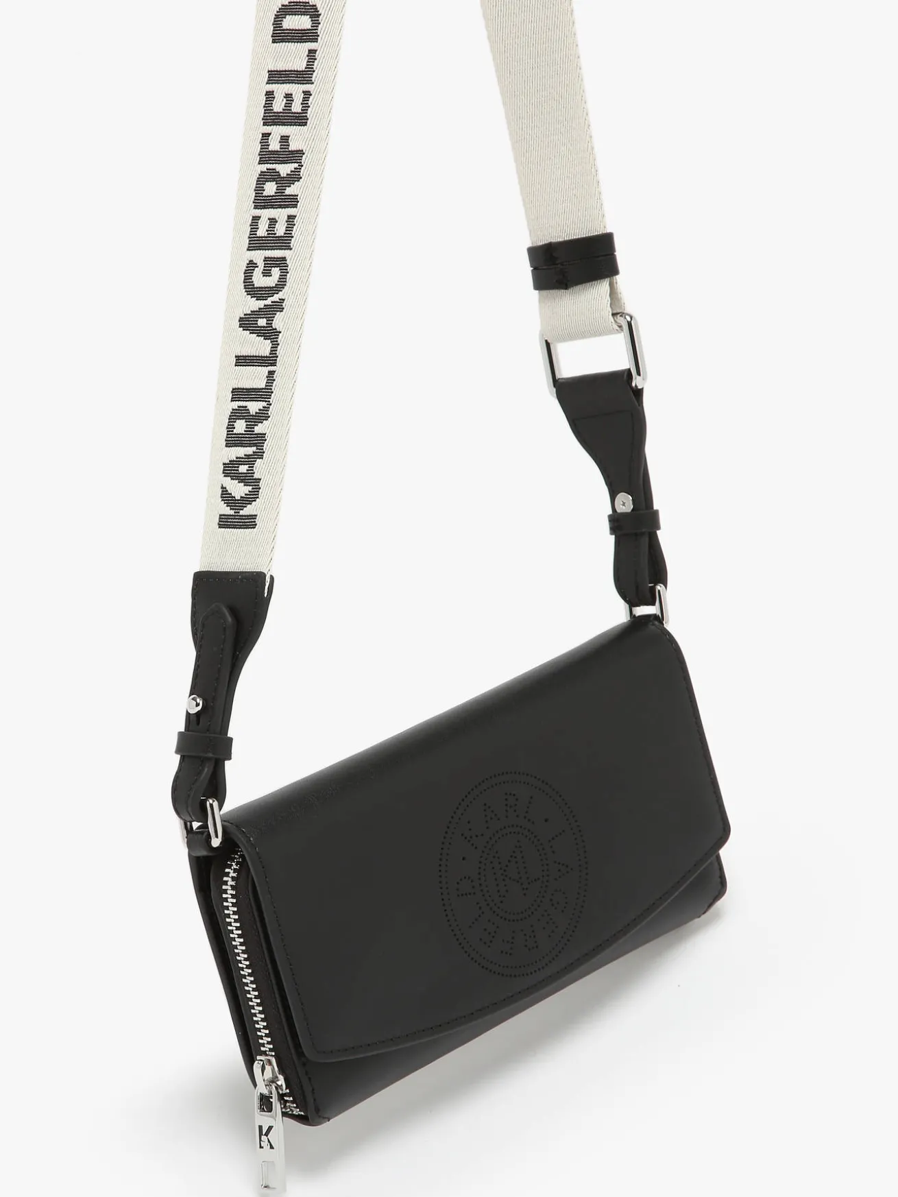 Sac bandoulière K/Circle cuir KARL LAGERFELD