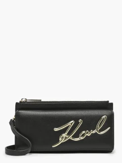 Sac bandoulière K/Signature cuir KARL LAGERFELD