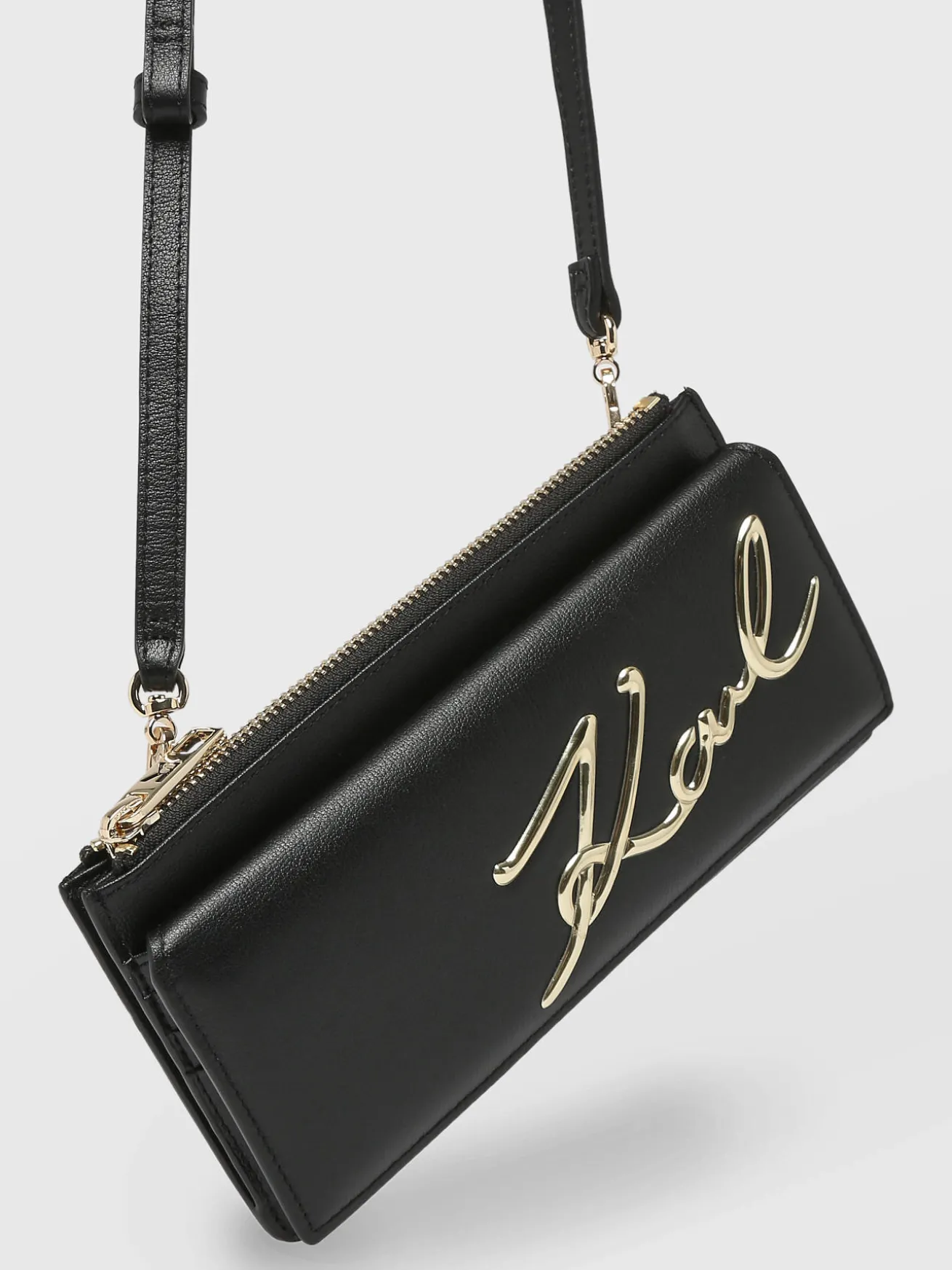 Sac bandoulière K/Signature cuir KARL LAGERFELD