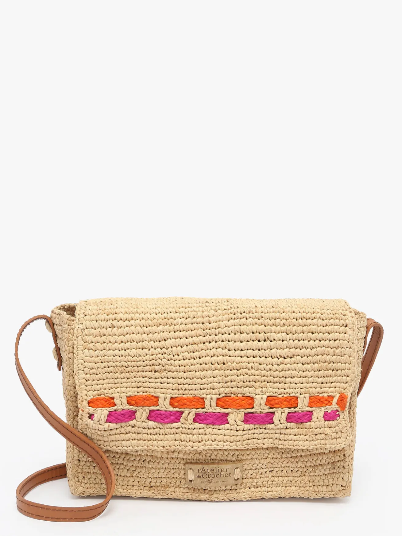 Sac bandoulière L'atelier du crochet raphia LE VOYAGE EN PANIER