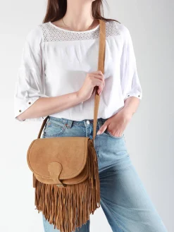 Sac bandoulière Le Bohémien Folk cuir PAUL MARIUS