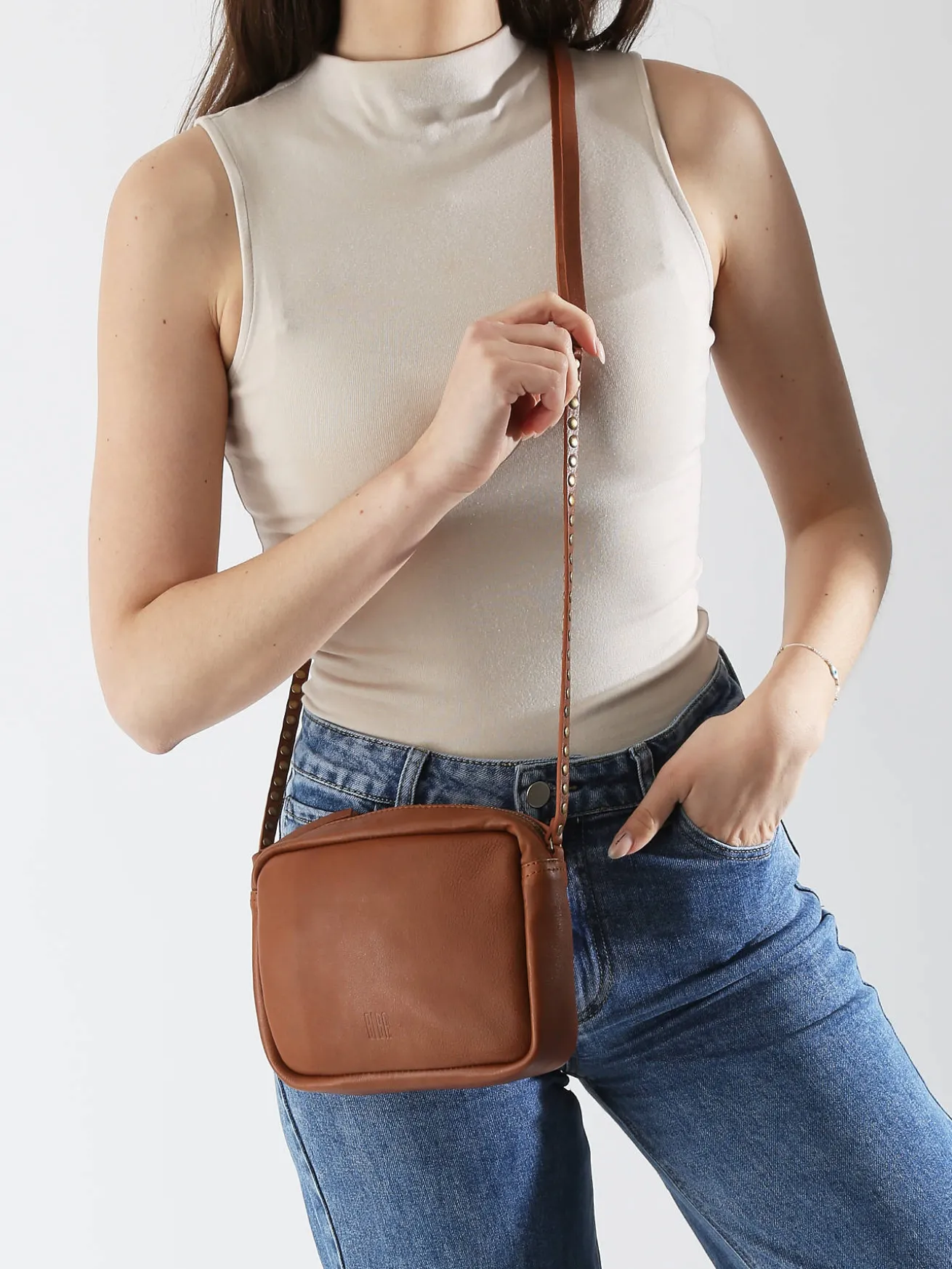 Sac bandoulière Leather cuir BIBA