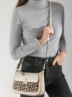 Sac bandoulière Leopard LULU CASTAGNETTE