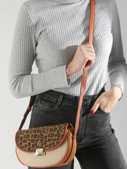 Sac bandoulière Leopard LULU CASTAGNETTE
