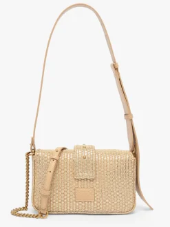 Sac bandoulière Love bag icon raphia PINKO
