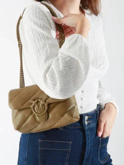 Sac bandoulière Love bag puff cuir PINKO