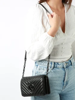 Sac bandoulière Love bag quilt cuir PINKO