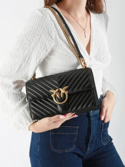 Sac bandoulière Love bag quilt cuir PINKO