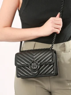 Sac bandoulière Love bag quilt cuir PINKO