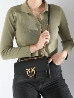 Sac bandoulière Love bag soft cuir PINKO