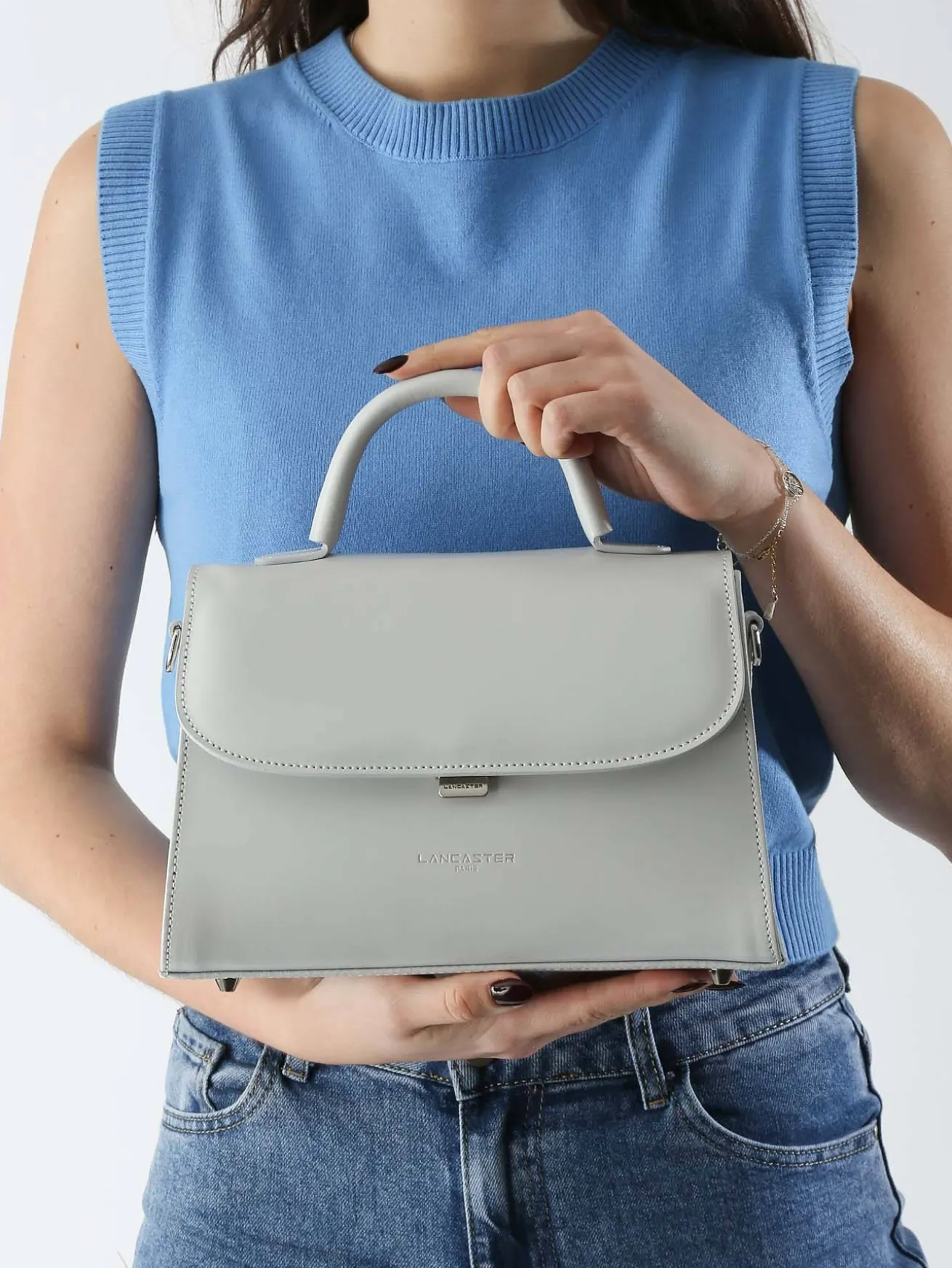 Sac bandoulière M Suave cuir LANCASTER