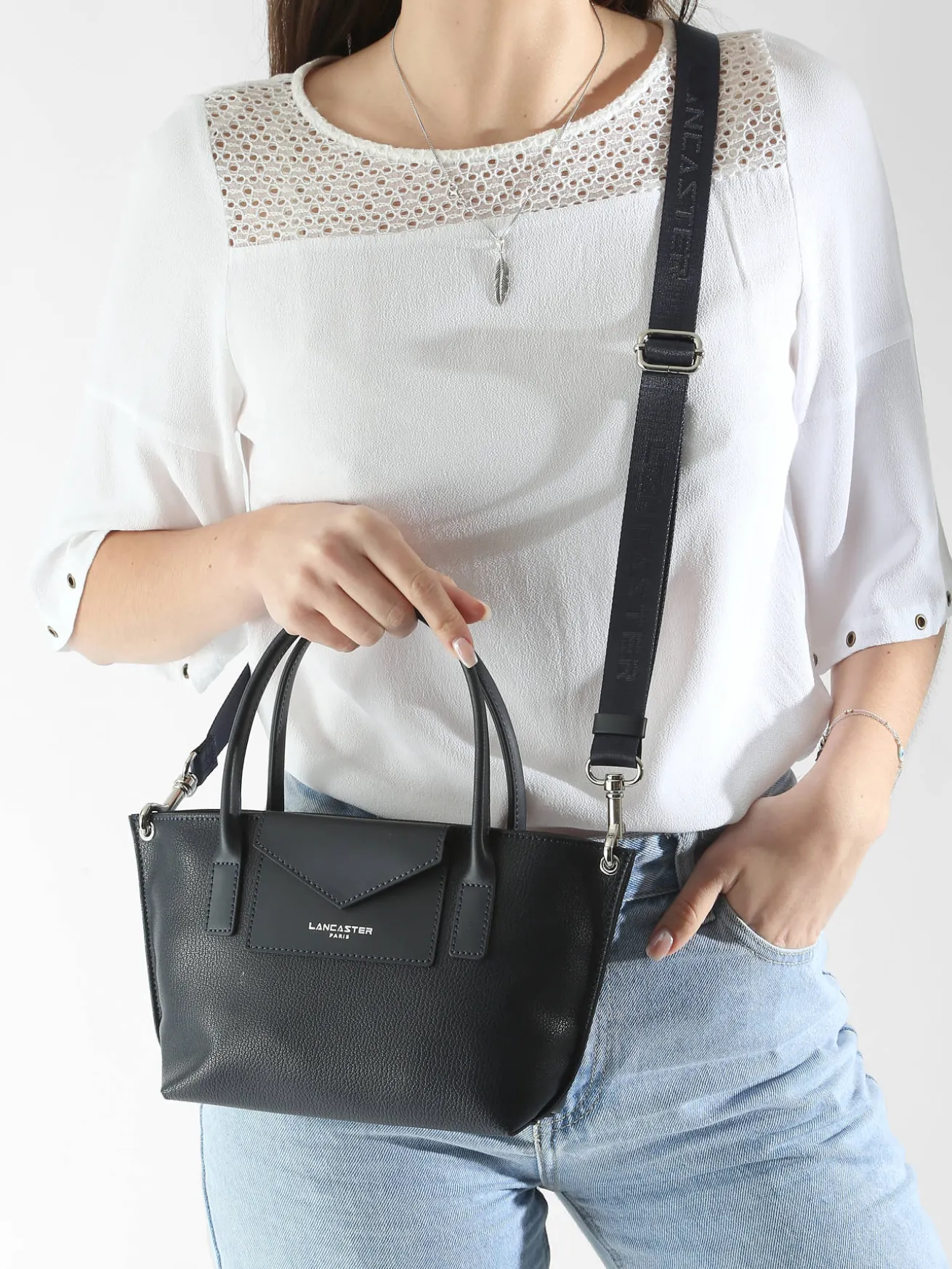 Sac bandoulière Maya cuir LANCASTER