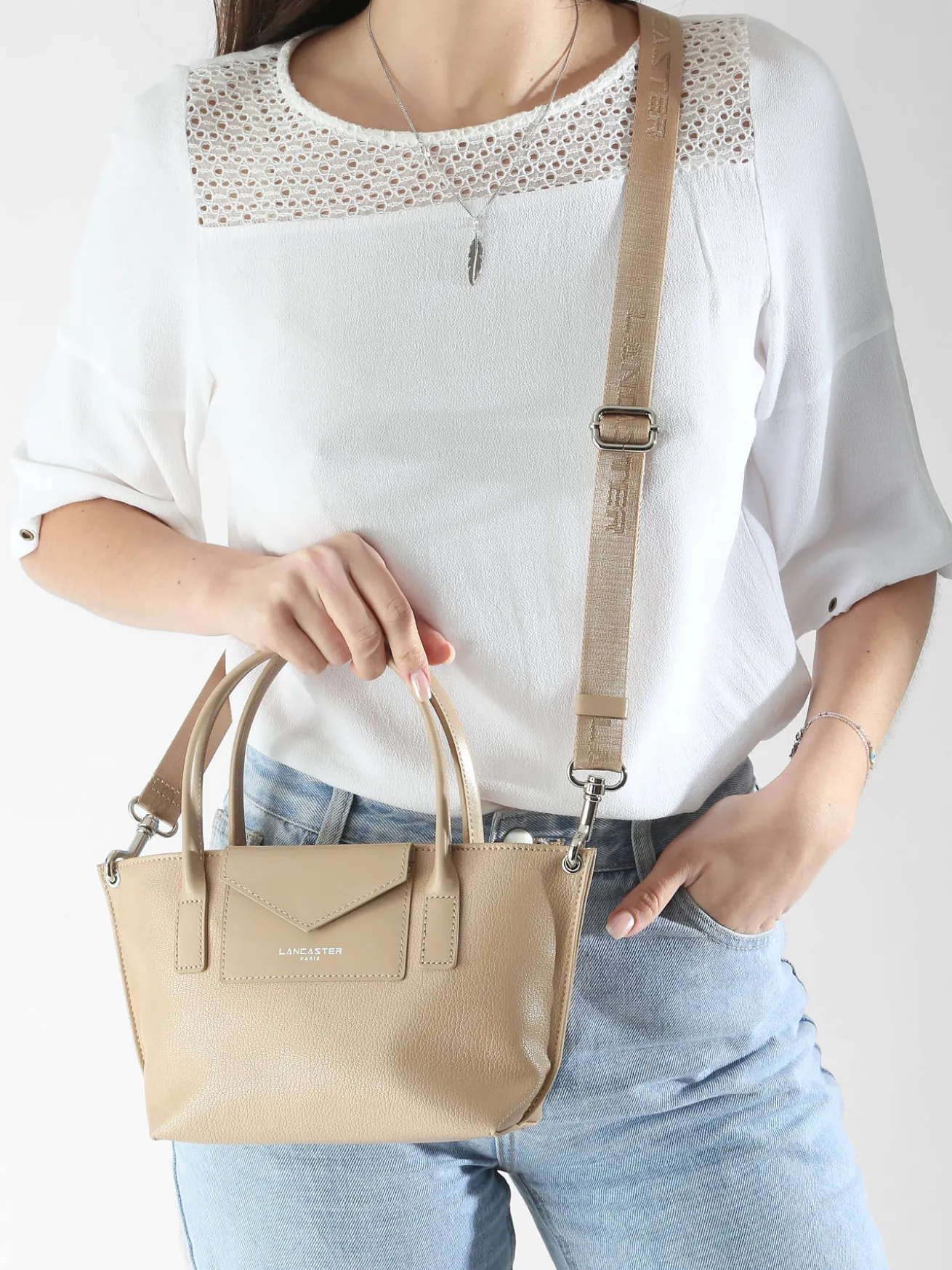 Sac bandoulière Maya cuir LANCASTER