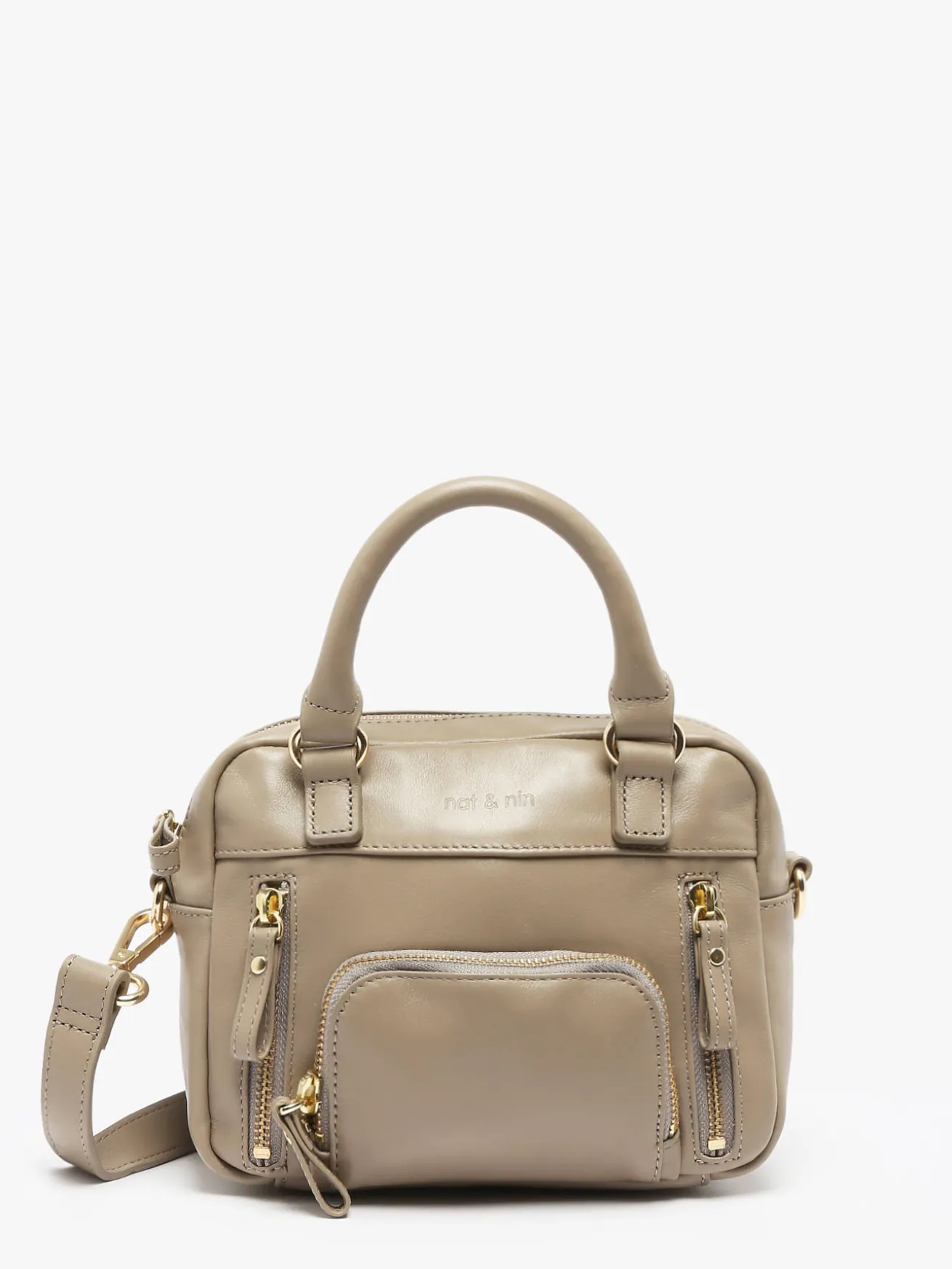 Sac bandoulière Micro Macy cuir NAT ET NIN