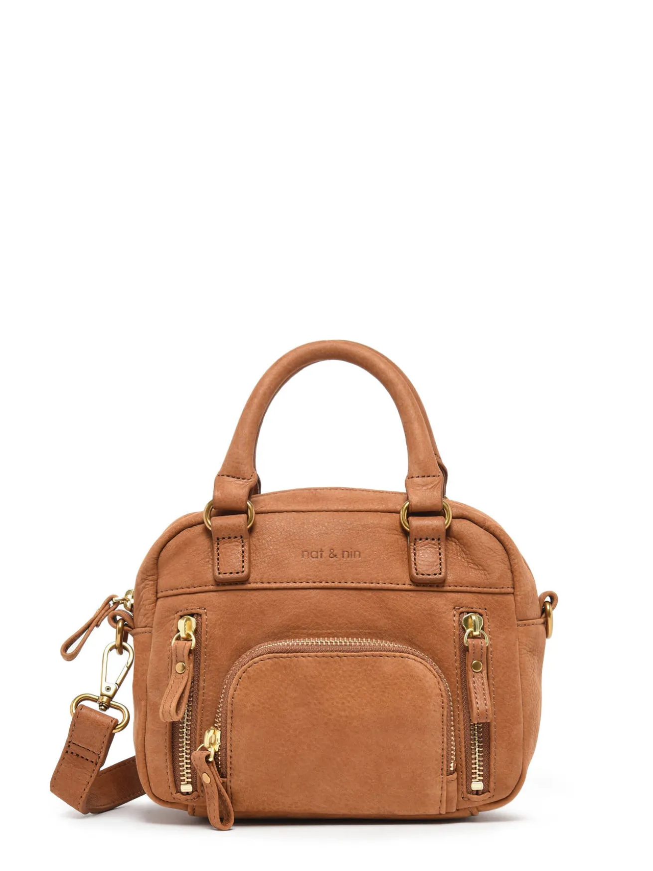 Sac bandoulière Micro Macy cuir NAT ET NIN