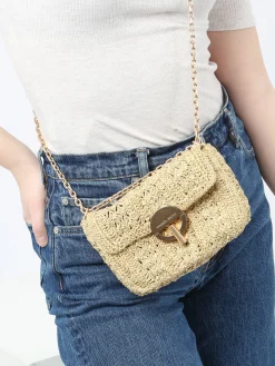 Sac bandoulière Moon raphia VANESSA BRUNO