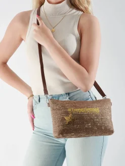 Sac bandoulière Panama papier LES TROPEZIENNES