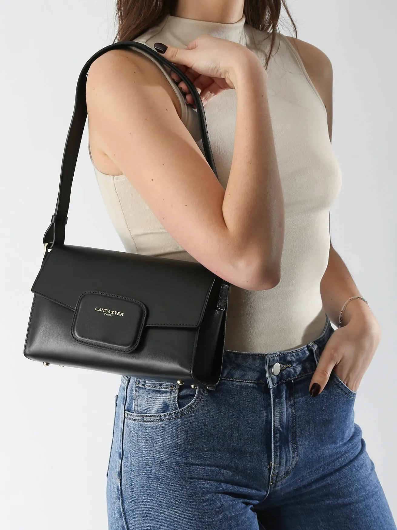 Sac bandoulière Paris pad cuir LANCASTER