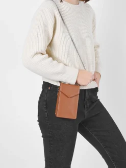 Sac bandoulière pour téléphone Foulonné Pia cuir LANCASTER
