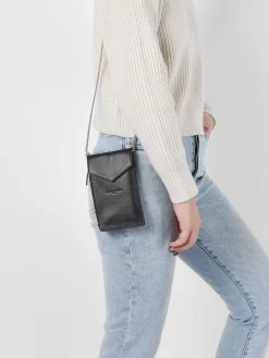 Sac bandoulière pour téléphone Foulonné Pia cuir LANCASTER