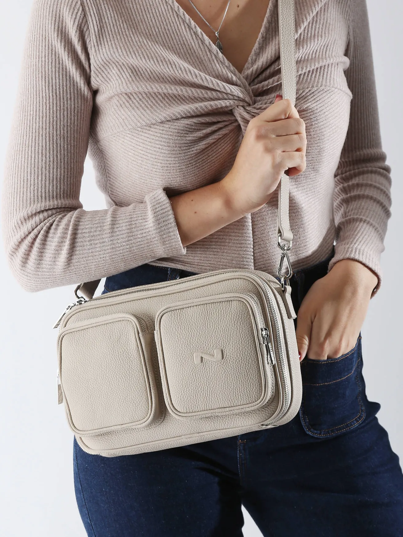 Sac bandoulière Racing cuir NATHAN BAUME