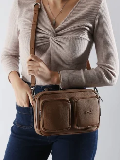 Sac bandoulière Racing cuir NATHAN BAUME