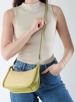 Sac bandoulière Raphia raphia LULU CASTAGNETTE
