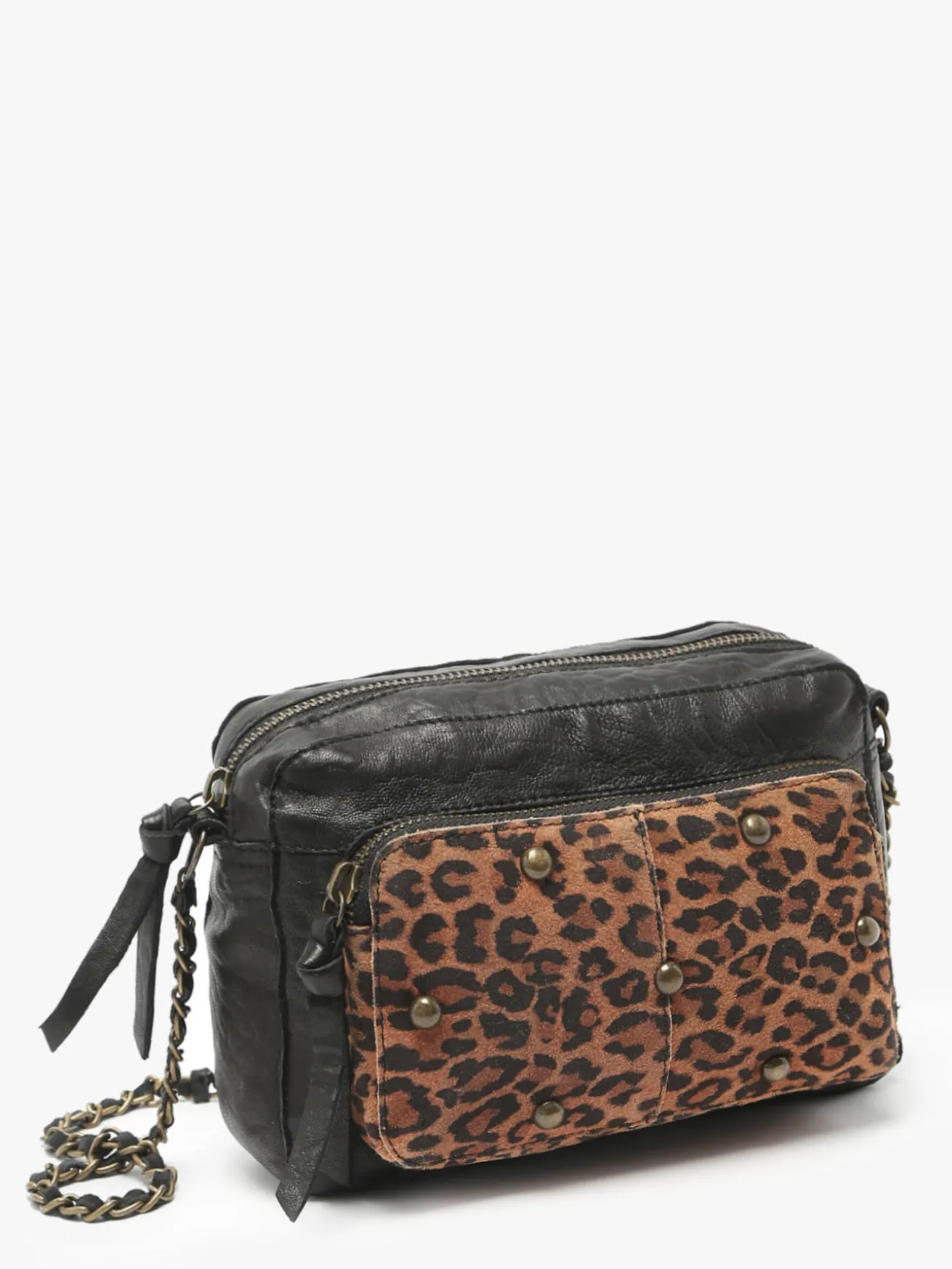 Sac bandoulière Sandi cuir PIECES
