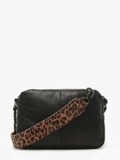 Sac bandoulière Sandi cuir PIECES