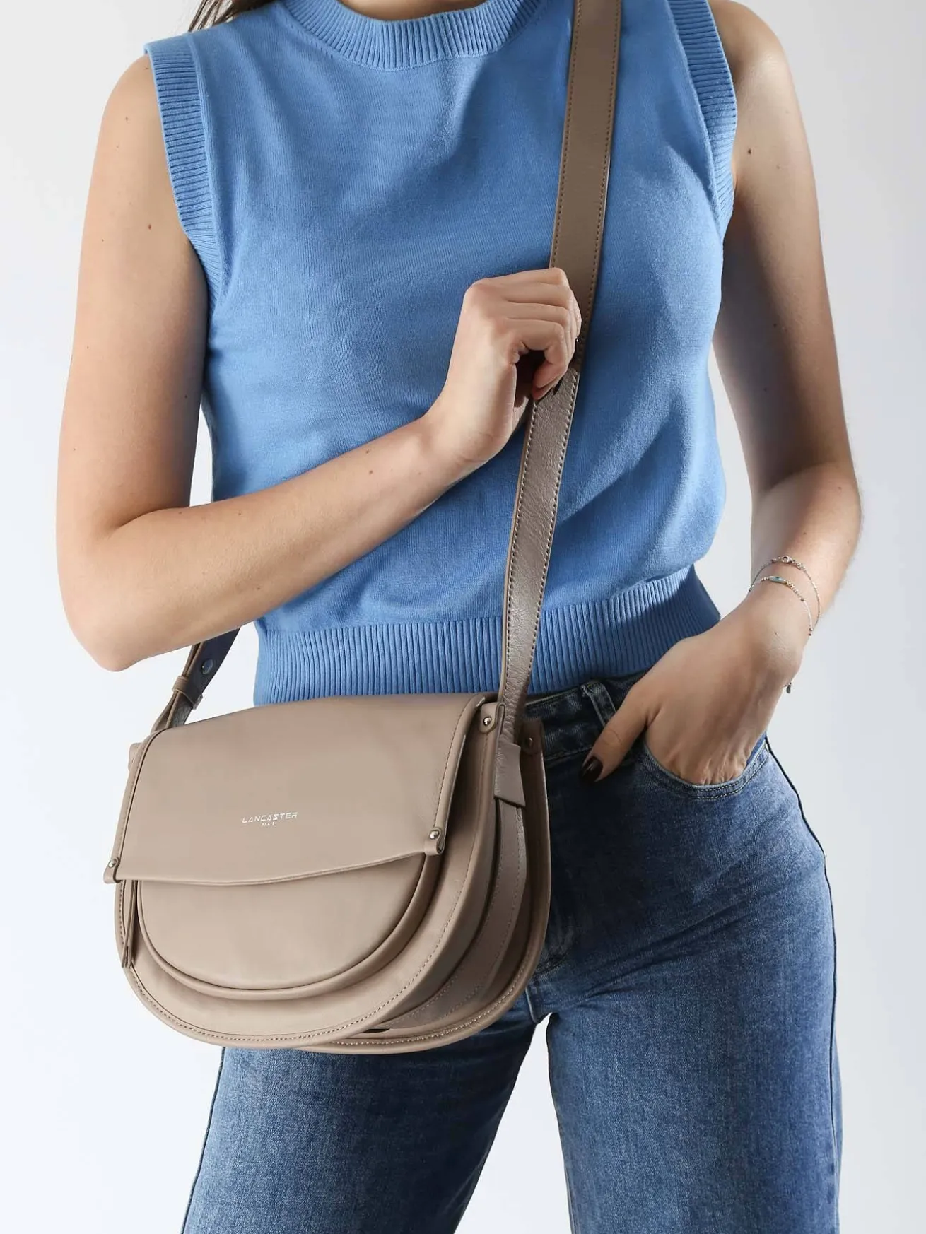 Sac bandoulière Soft selma cuir LANCASTER